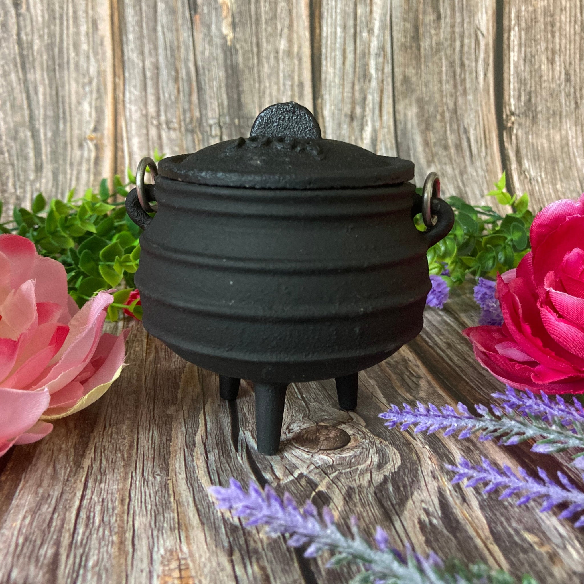 Cast Iron Cauldron Pot - Small Cauldron for Burning